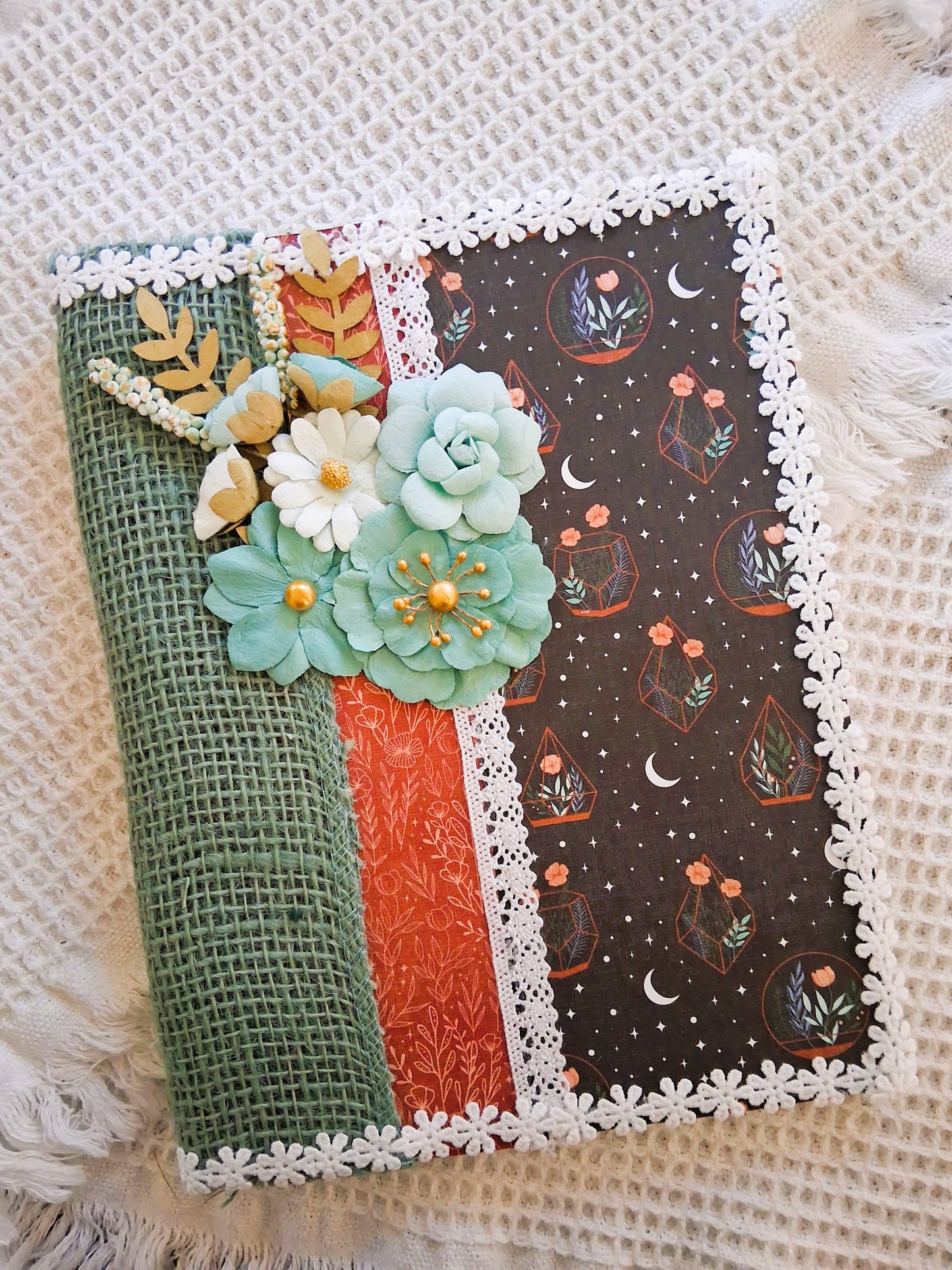 Handcrafted Floral Journal