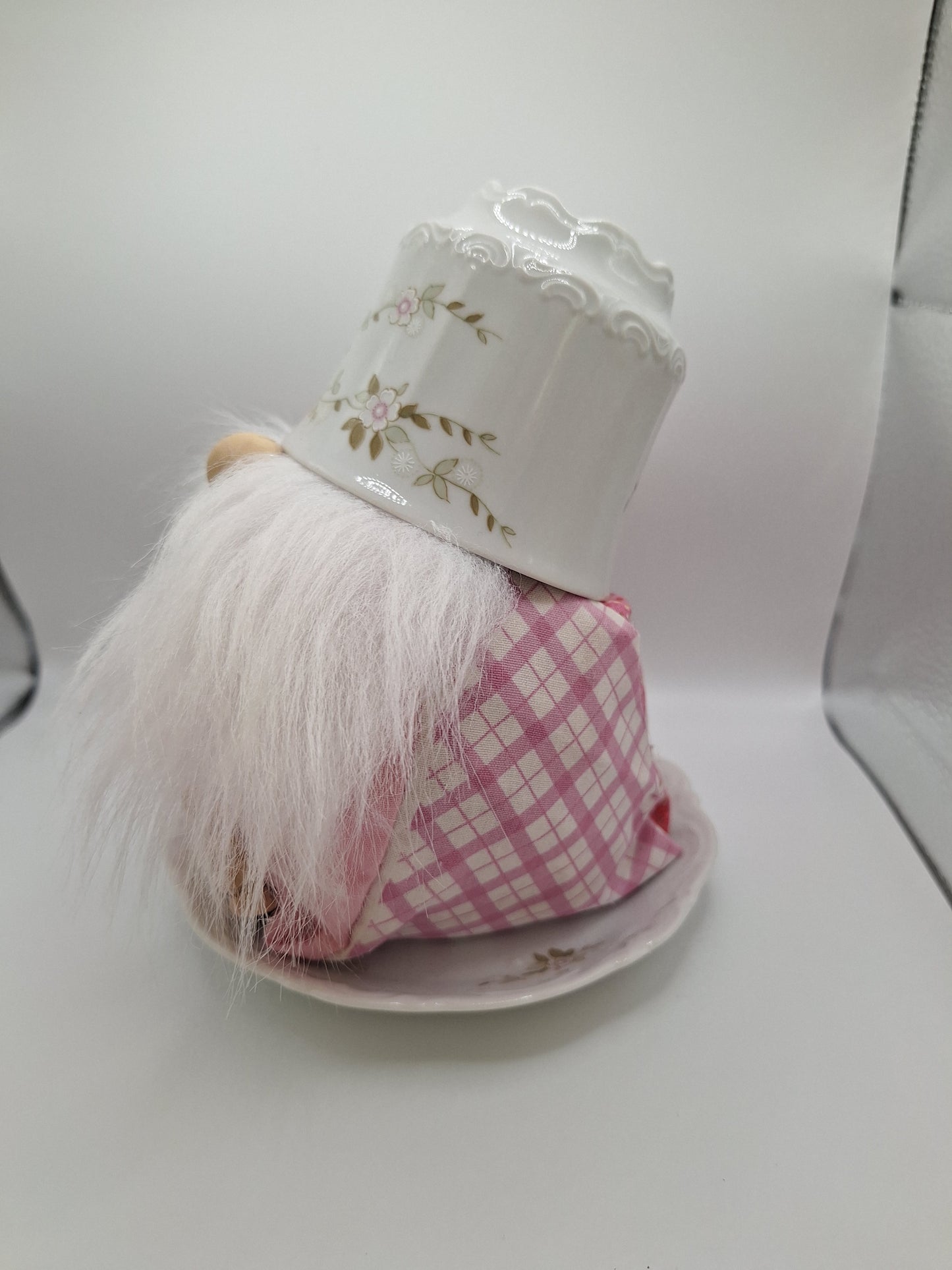 Teacup Gnome with a White Beard