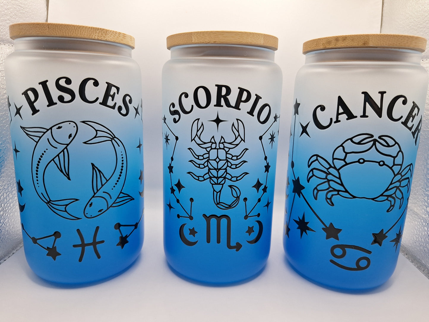 16oz Zodiac Cups- The Water Signs: Pisces, Cancer and Scorpio