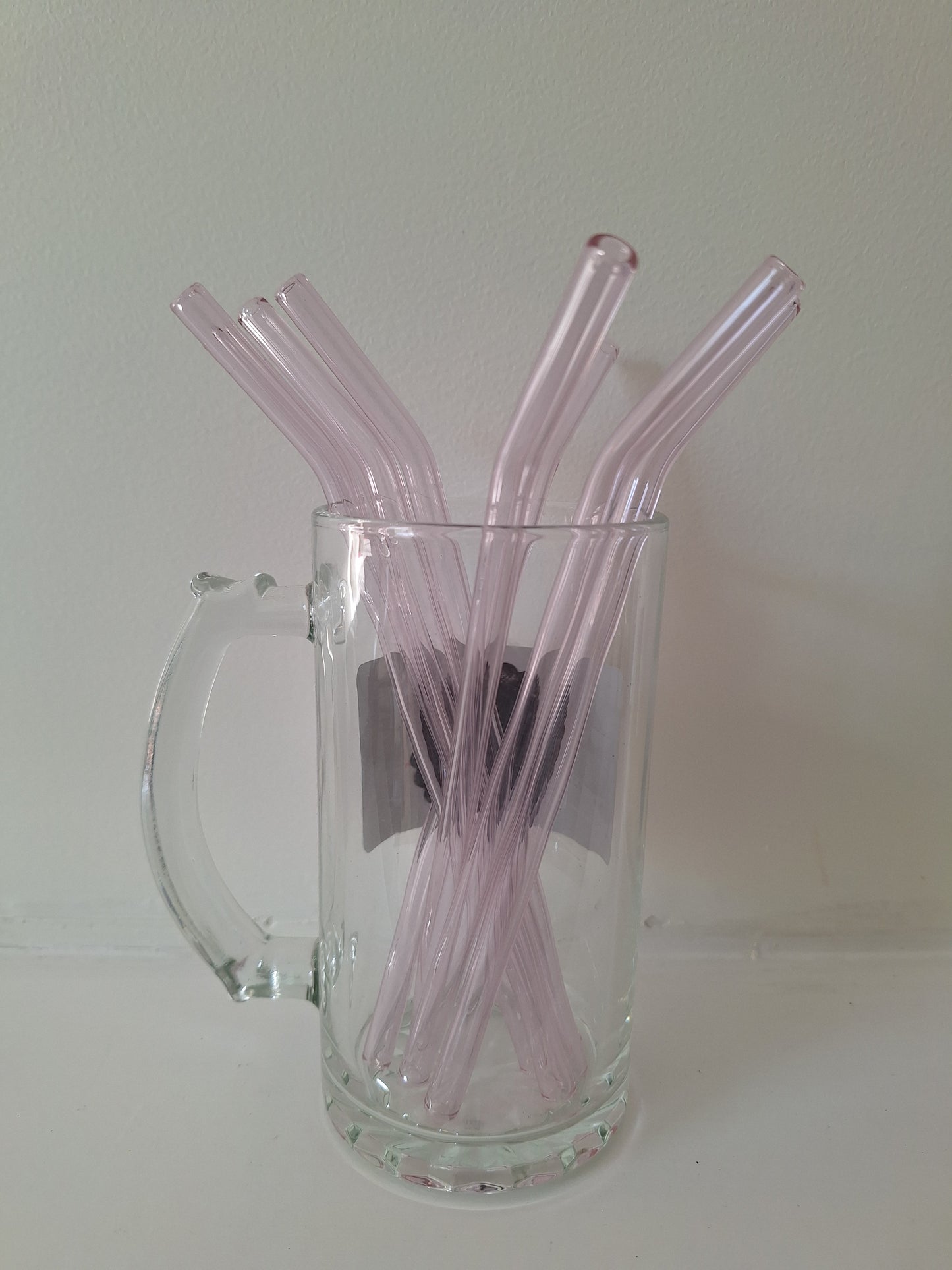 Colorful Bent Glass Straws