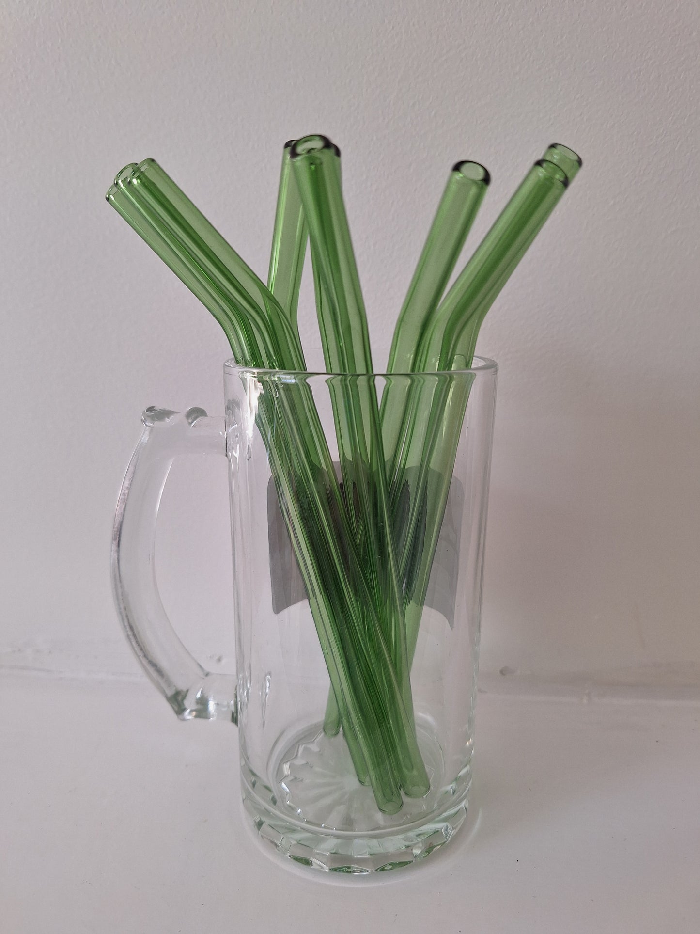 Colorful Bent Glass Straws