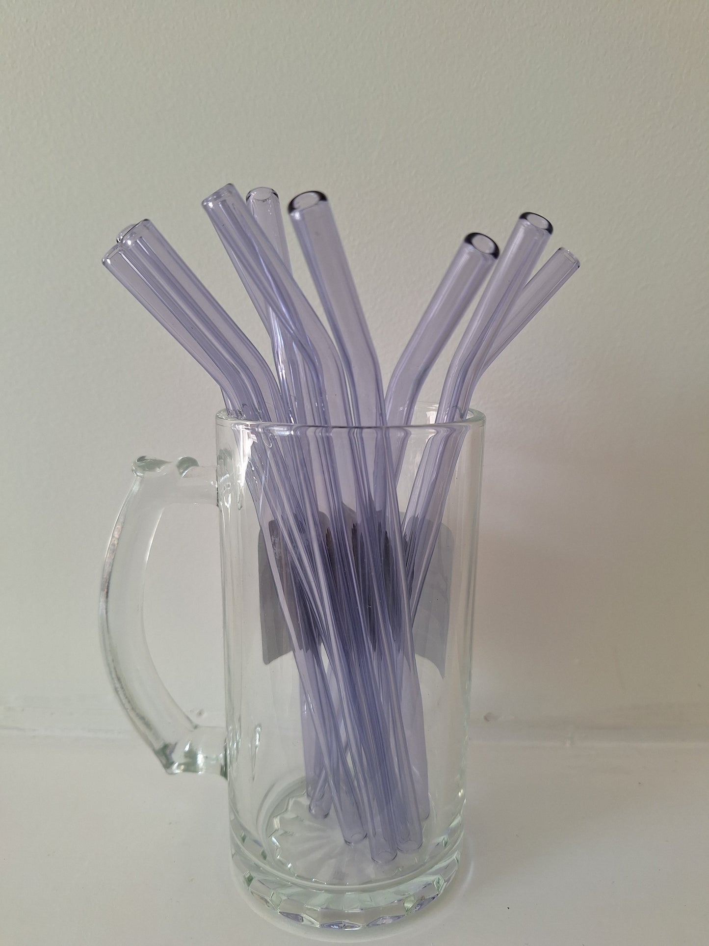 Colorful Bent Glass Straws