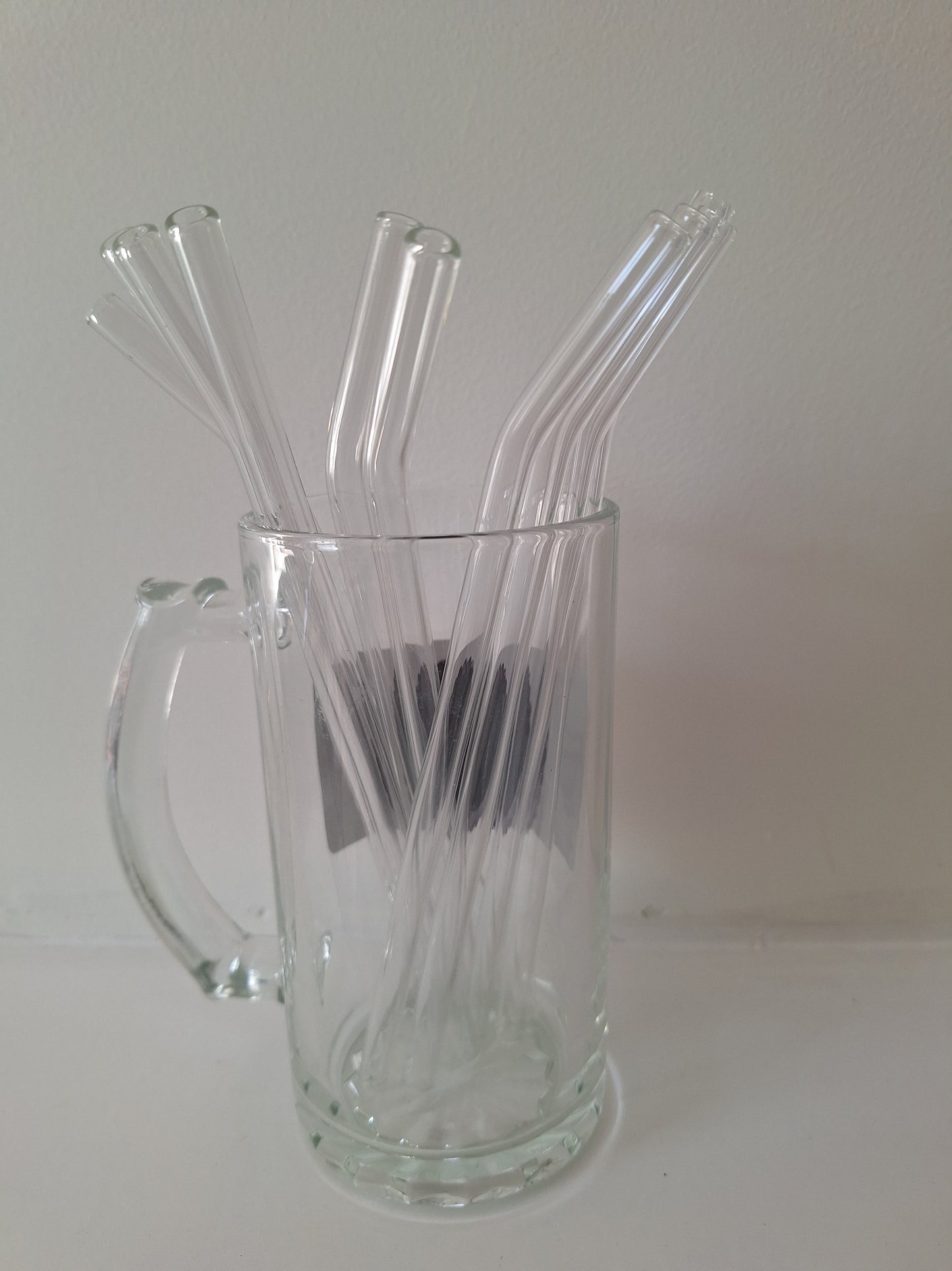 Colorful Bent Glass Straws