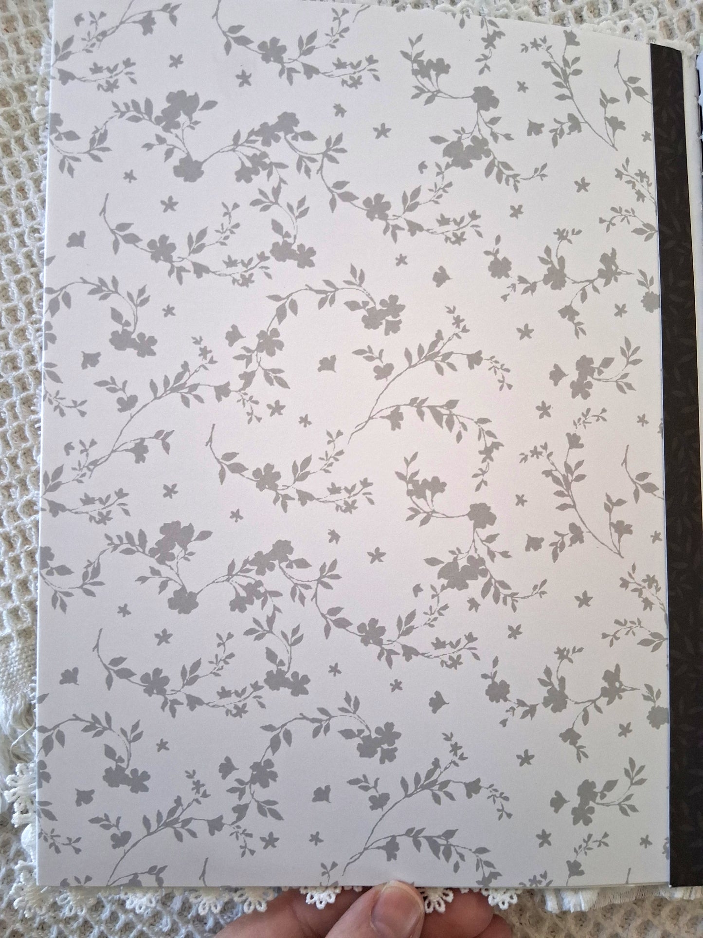 Vintage Inspired Lace Romance Journal - Elegant Handcrafted Notebook