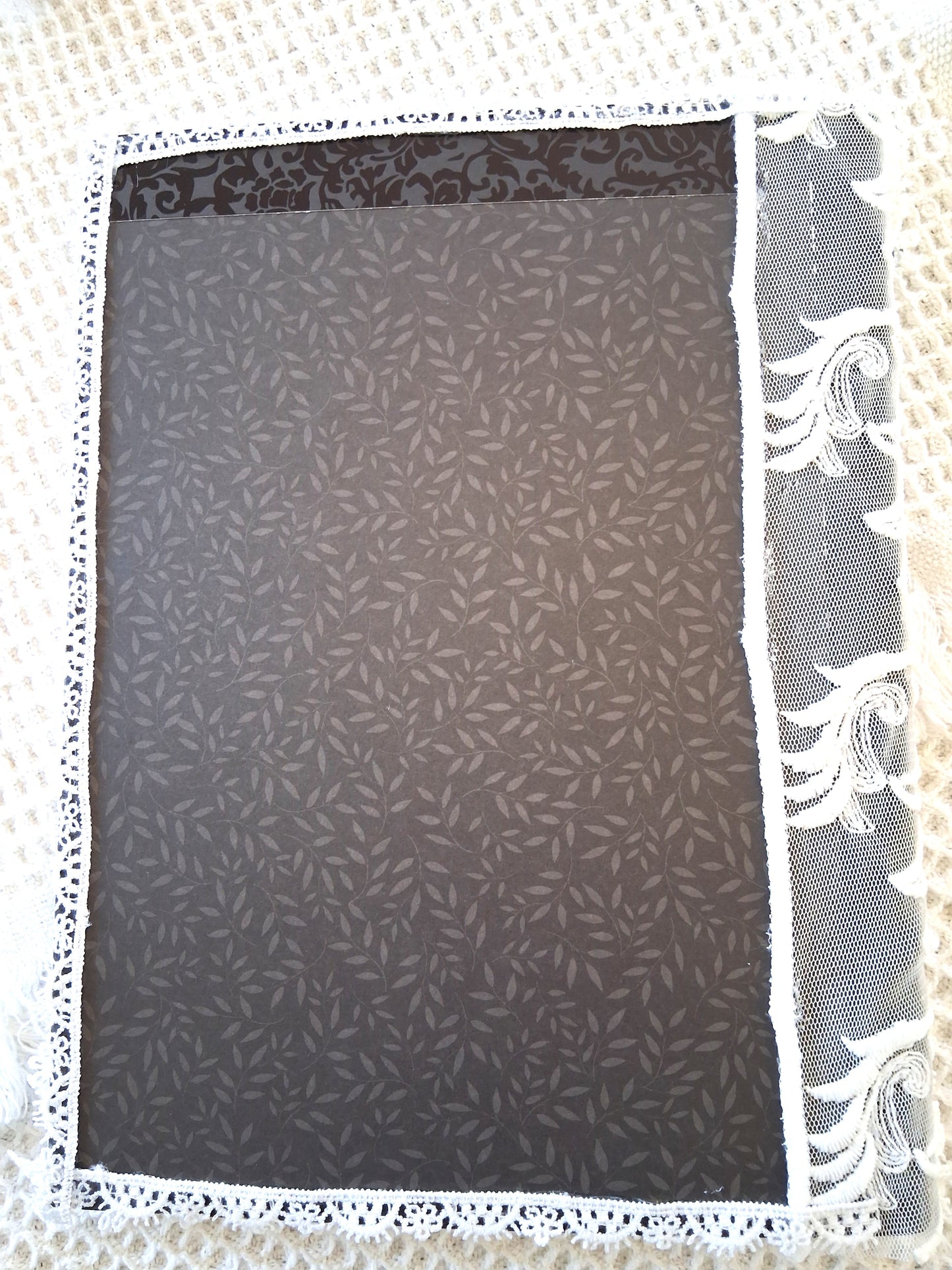 Vintage Inspired Lace Romance Journal - Elegant Handcrafted Notebook