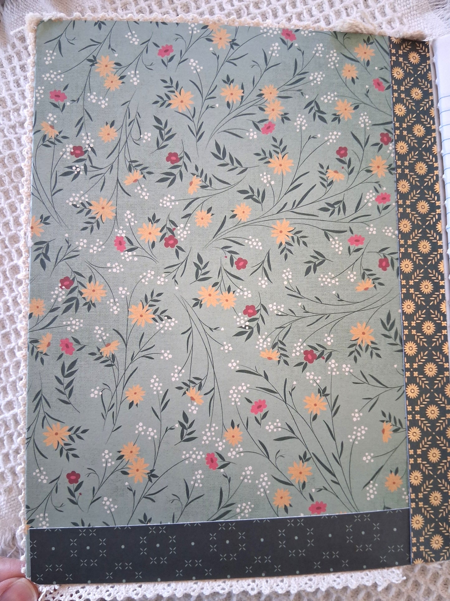 Bohemian Meadow Journal - Handcrafted Fringe Notebook