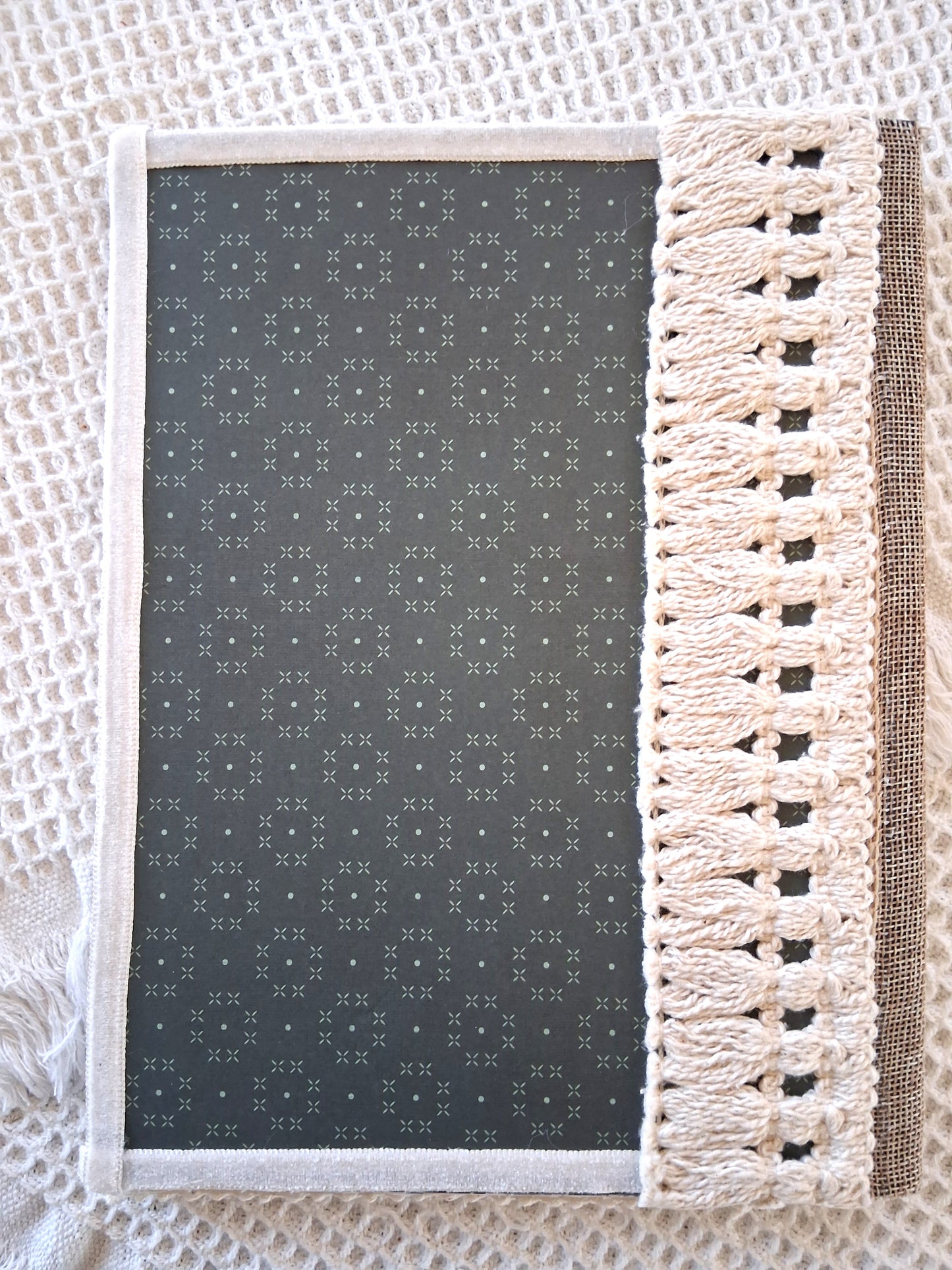 Bohemian Meadow Journal - Handcrafted Fringe Notebook