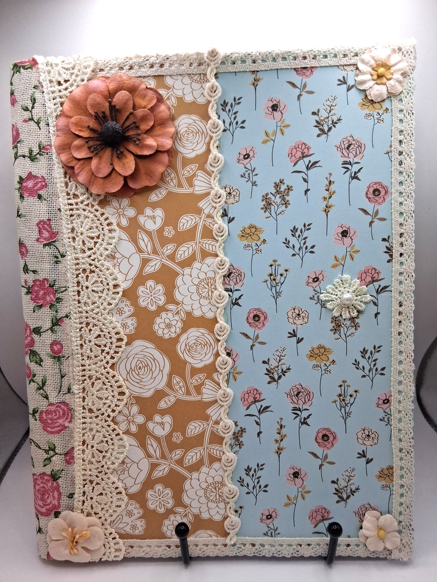 Cottage Garden Journal - Handcrafted Floral Notebook