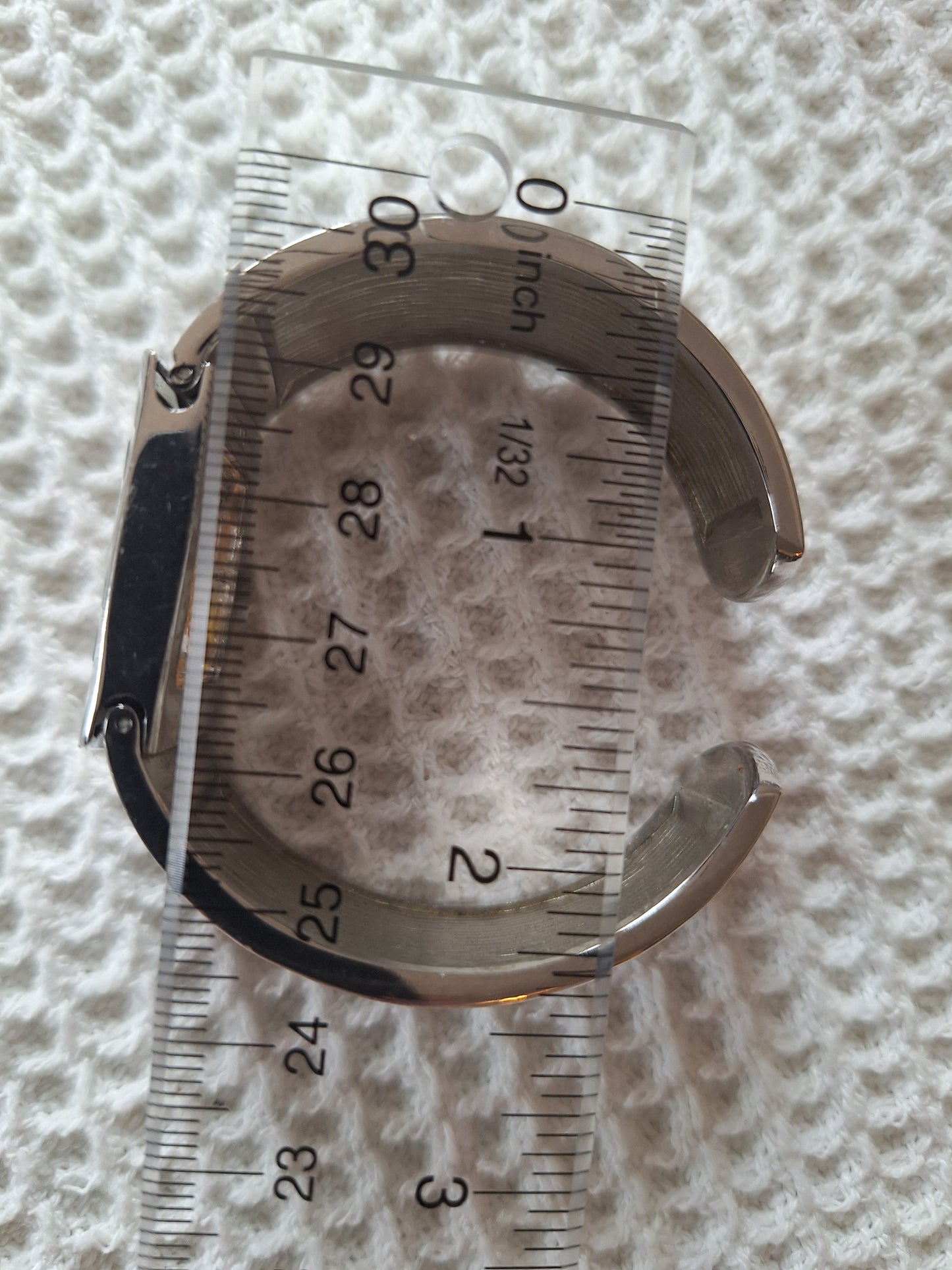 Upcycled Watch Band Pressed Flower Cuff Bracelet