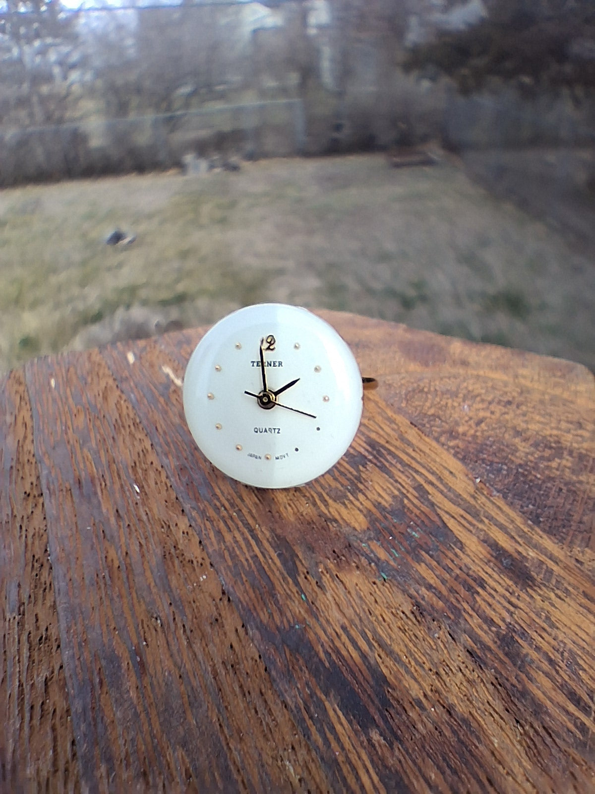Upcycled Watch Face Ring