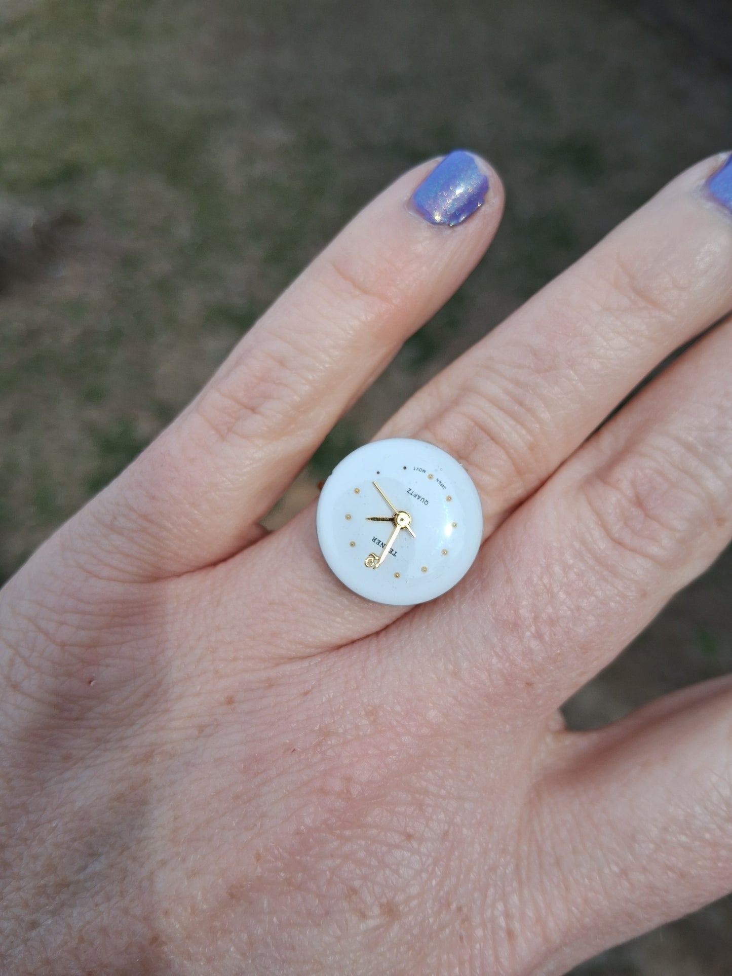 Upcycled Watch Face Ring