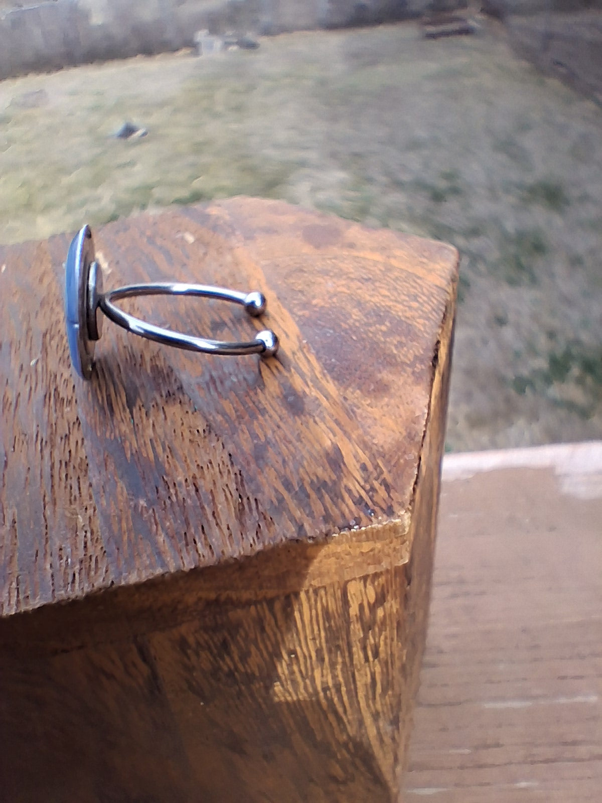 Blue Ombré Upcycled Watch Face Ring